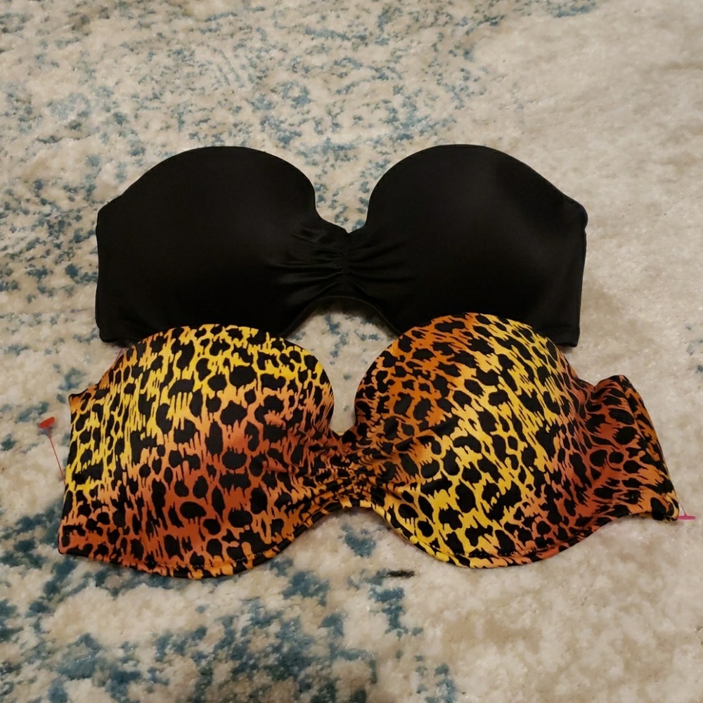 Strapless Victoria's Secret bathing suit tops